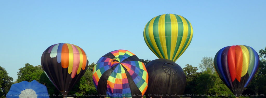 Color Aloft Baloon Festival Balloons Taking Off