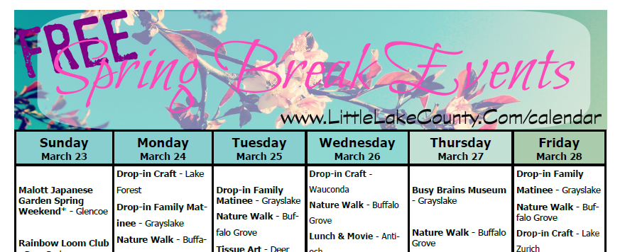 FREE Spring Break Activities
