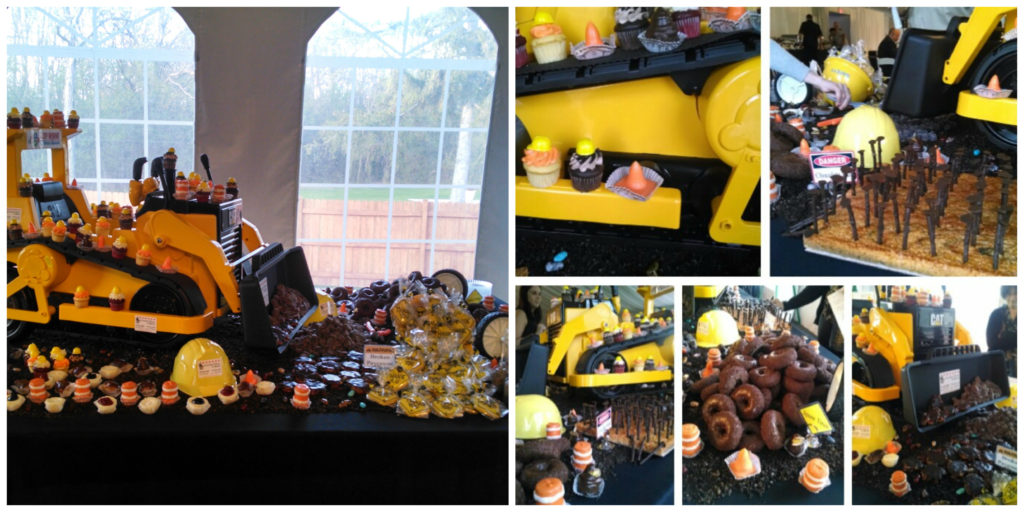 Construction themed sweets table