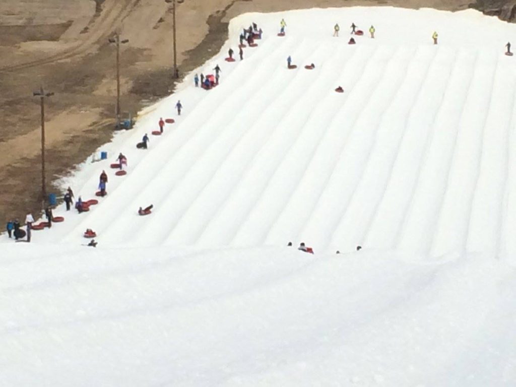 Snow Tubing at Wilmot Mountain