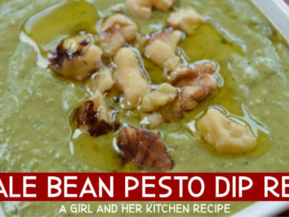 kale and bean pesto dip recipe
