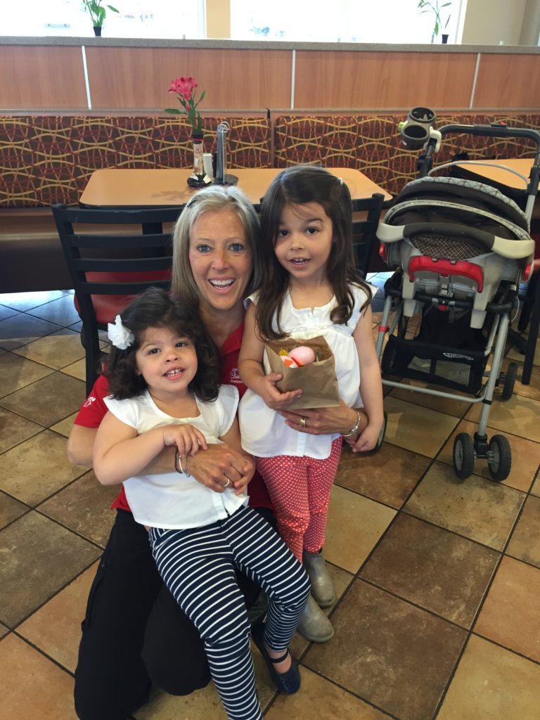 Miss Bonnie with friends at Chick-fil-A Vernon Hills M. Collier | littlelakecounty.com | 2015
