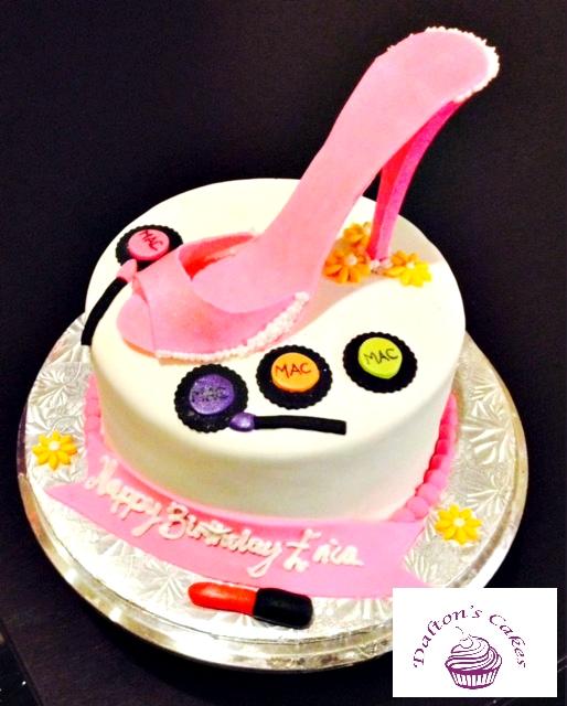 high heel birthday cake