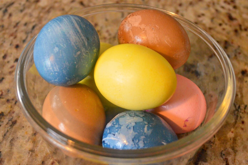 naturally died easter eggs