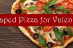 heart-shaped pizza
