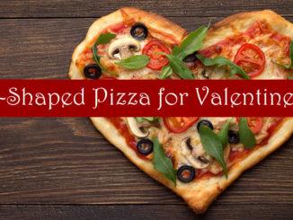 heart-shaped pizza