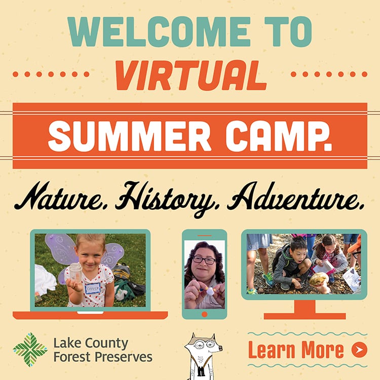 lake county forest preserves camp,virtual nature camp